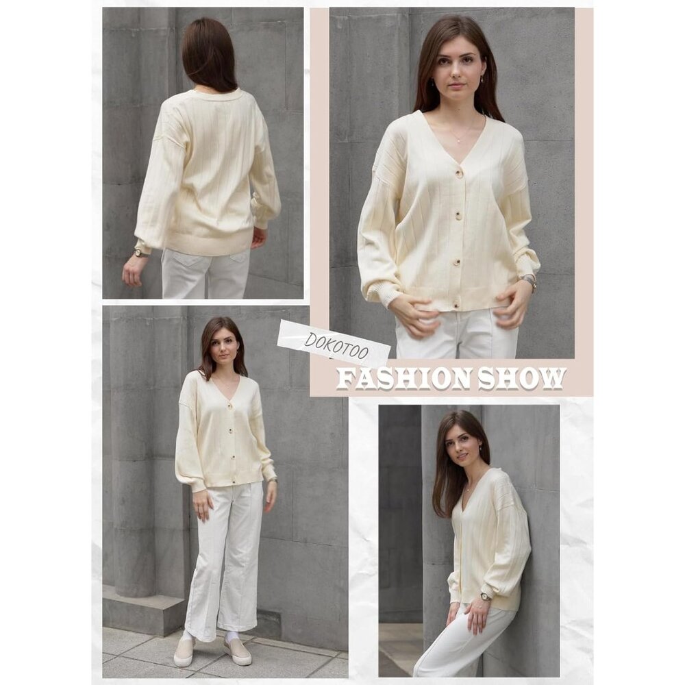 Versatile Black Button Down Cardigan - Cozy Layer… - image 6